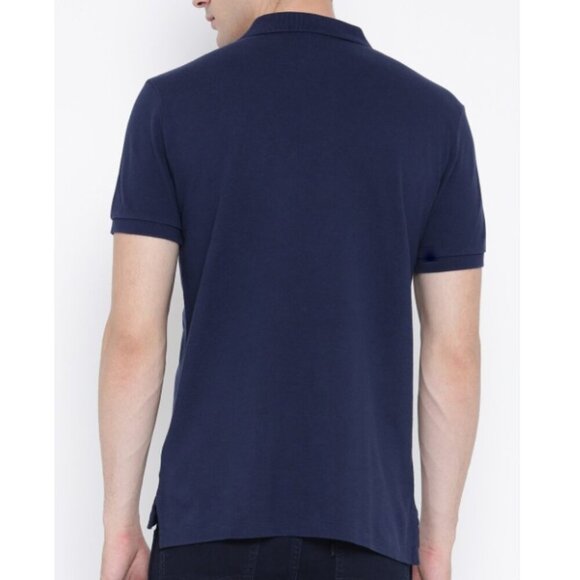 Polo Ralph Lauren Navy Short Sleeve Custom Slim Fit Mesh Polo Shirt 35566 - Picture 3 of 13